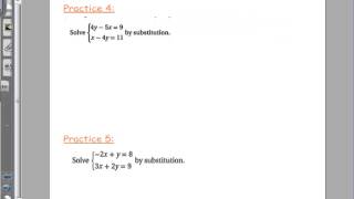 6 2 Solving Systems by Substitution