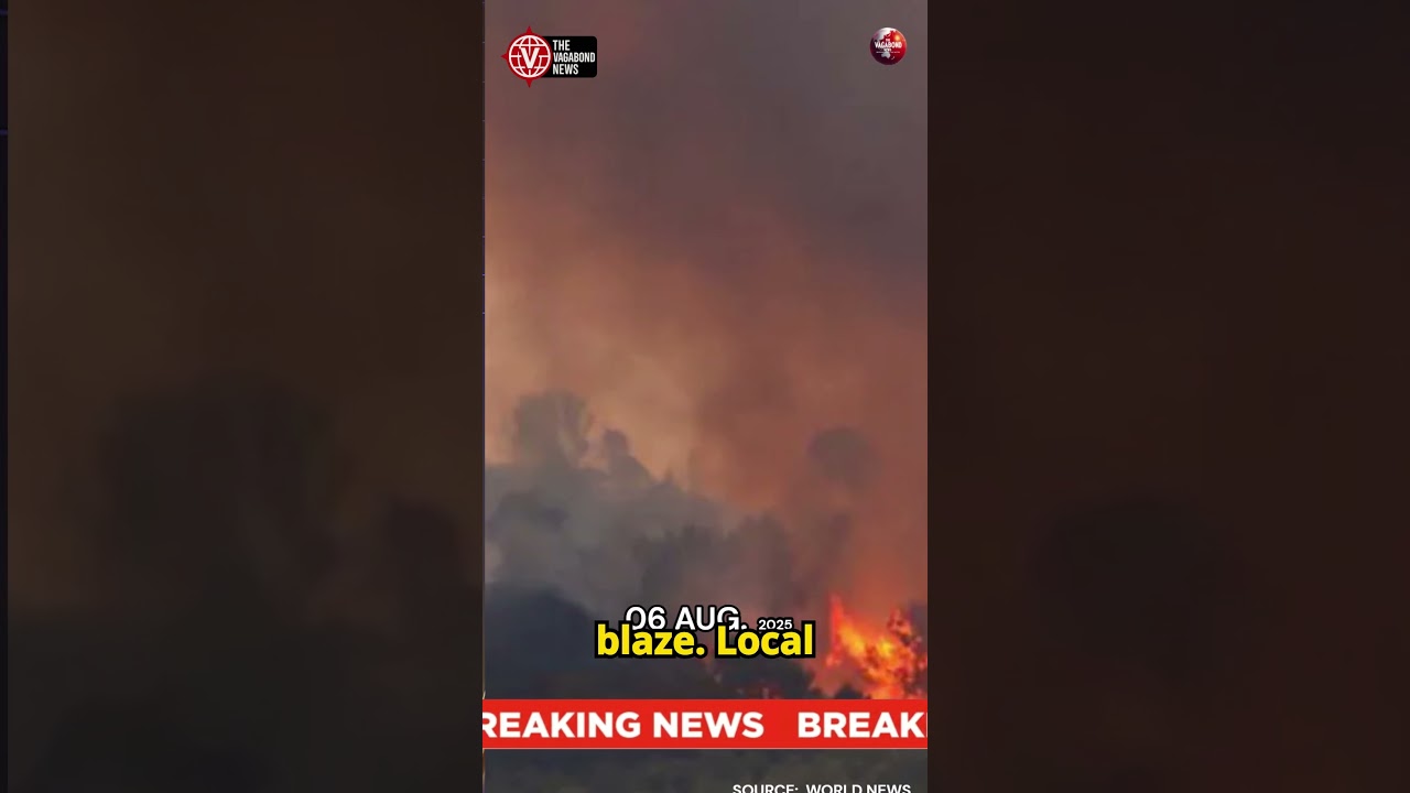 Wildfire Devastation  One Dead and Thousands Evacuated in France #thevagabondnews #worldnews #news Wildfire Devastation  One Dead and Thousands Evacuated in France #thevagabondnews #worldnews #news