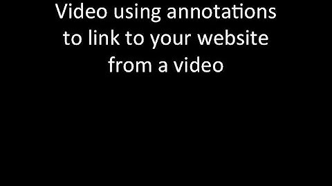 YouTube video external annotation example