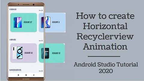 How to create horizontal slide recyclerview in android studio [Part-1]