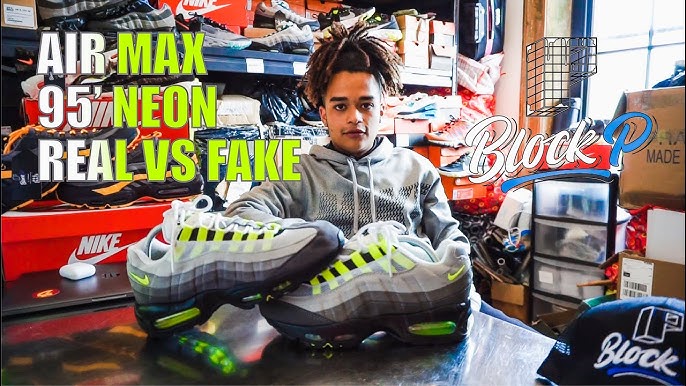 Nike Air Max 95 real vs fake review. How to spot counterfeit Nike Airmax 95  sneakers. - YouTube