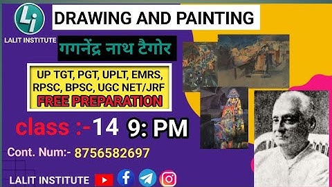 UP TGT, PGT, DSSSB, , UGC NET DRAWING AND PAINTING (gaganendranath Tagore)