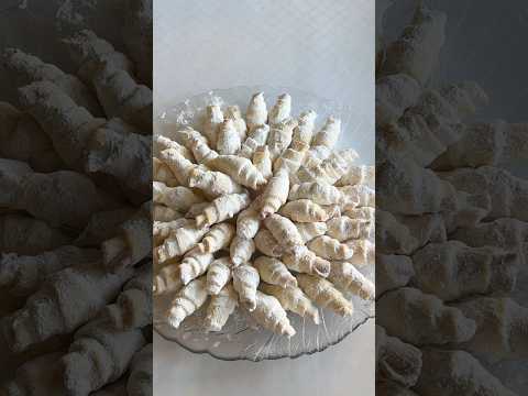 ТАЮЩИЕ ВО РТУ ПЕСОЧНОЕ ПЕЧЕНЬЕ 'РОГАЛИКИ'#viral #вкусно #выпечка