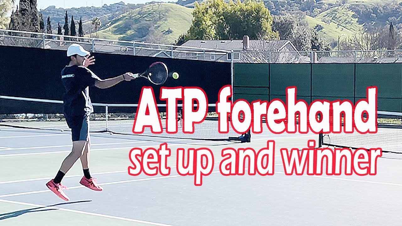 Big ATP forehand set up and winner - YouTube