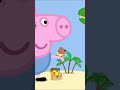 Giant George Pig Meets A Giant Dinosaur #shorts #peppapig