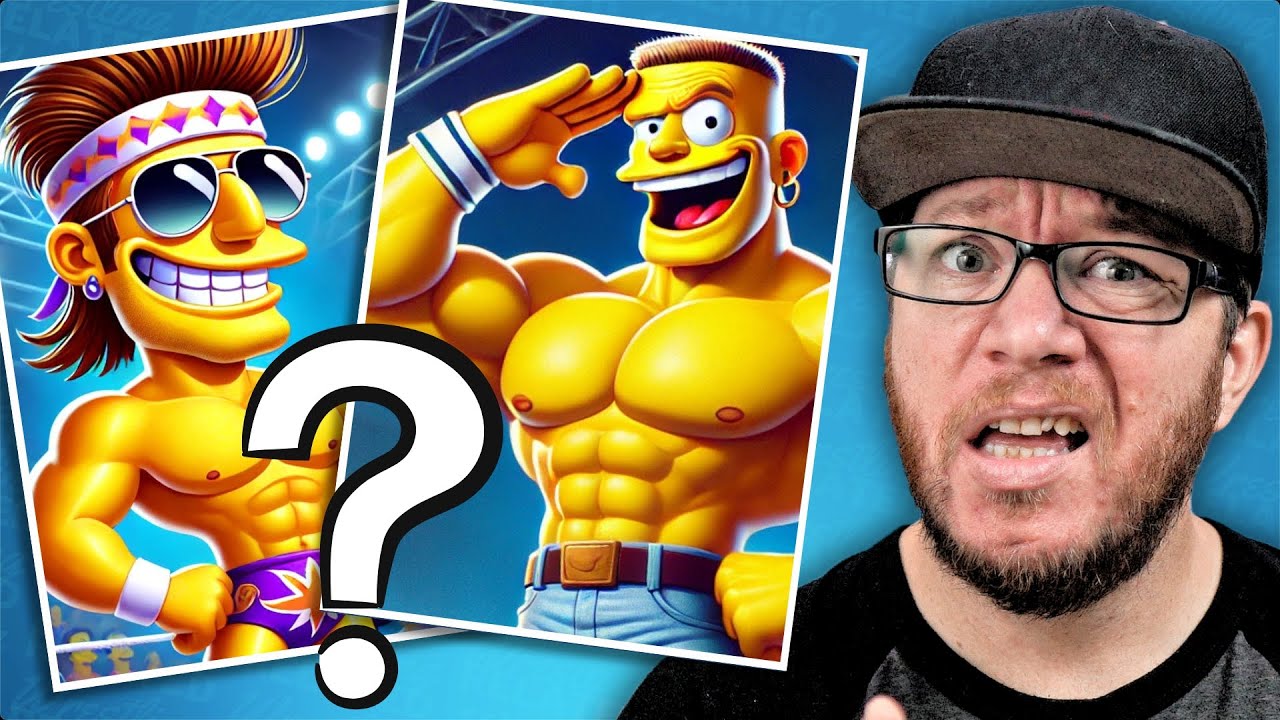 Guess The Wrestler by the AI Generated SIMPSONS Character
