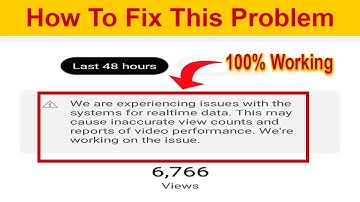 We are experiencing issues with the systems for real-time data Yt Studio |  yt Studio