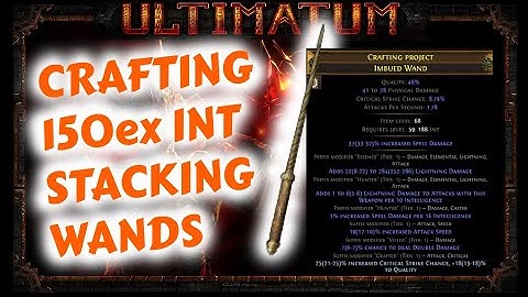 PoE [3.14] - Crafting End-Game Int Stacking Wands ! Almost like Pre-Harvest Nerf