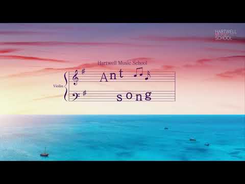 Violin songs for beginners: Ant song with Piano