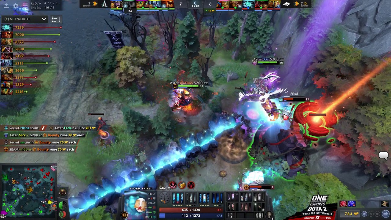 Team Aster Vs Team Secret Game 1 Highlights One Dota 2