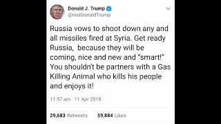 Trump warns Russia to 'get ready' for US strike on Syria (via Twitter)