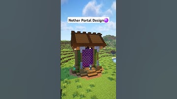Minecraft Nether Portal Design🟣 Tutorial #shorts #minecraft #tutorial #foryou #fyp #portal