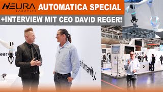 DER Rising Star auf der automatica: NEURA Robotics Rundgang & Interview mit David Reger