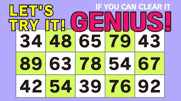 ⟪ Find the odd ⟫  Brain Exercises Quiz! Fun number search!  - Seniors Challenge - ver.166