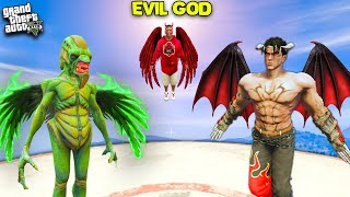 EVIL ALIENS Attack FRANKLIN and EVIL GOD In GTA 5.. (Horror Mod) | SHINCHAN and CHOP