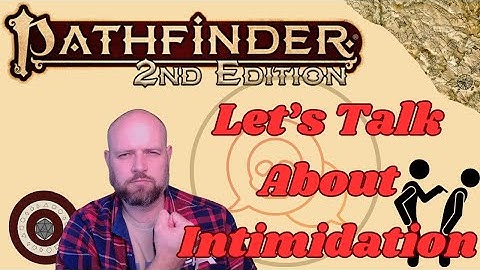 Pathfinder2e - Intimidation Skill Guide #pf2e #pathfinder2e