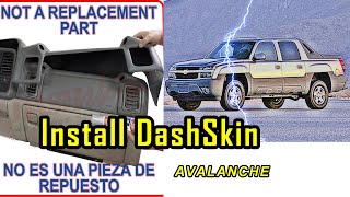 How to Install a DashSkin to Dashboard on 2002 Chevy 1500 Avalanche Silverado Suburban Sierra Tahoe