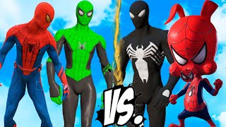 Amazing Spider-man &amp; Green Spider-man Suit vs Symbiote Suit &amp; Spider-Ham - New battle