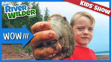 P.E.I. CLAM DIG - KIDS CLAMMING ON BEACH ON FAMILY VACATION