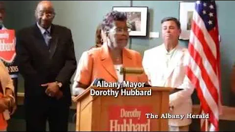 Albany Mayor Dorothy Hubbard announces re-election...