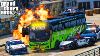 GTA 5 : DELIVERY of JAI GURU - JINN BUS !! MVD CAUGHT OUR BUS FOR MODIFICATION !!
