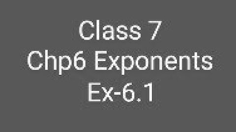 maths RD Sharma class 7th chp-6 Exponents ex 6.1