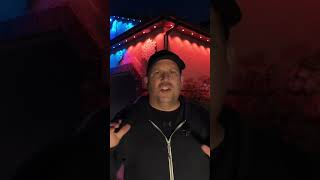 Angel Halo Permanent Outdoor Lights Review ⚡ RGB   Warm White Test  #holidaylights #permanentlights