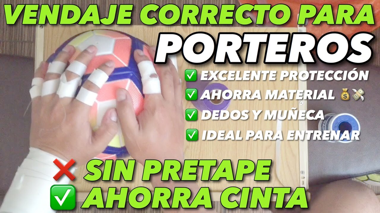 VENDAJE PORTEROS |AHORRA MATERIAL SIN PERDER PROTECCIÓN|