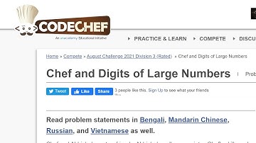 Chef and Digits of Large Numbers CDIGLNUM Solution Codechef August Challenge 2021 AUG21 || CODECHEF