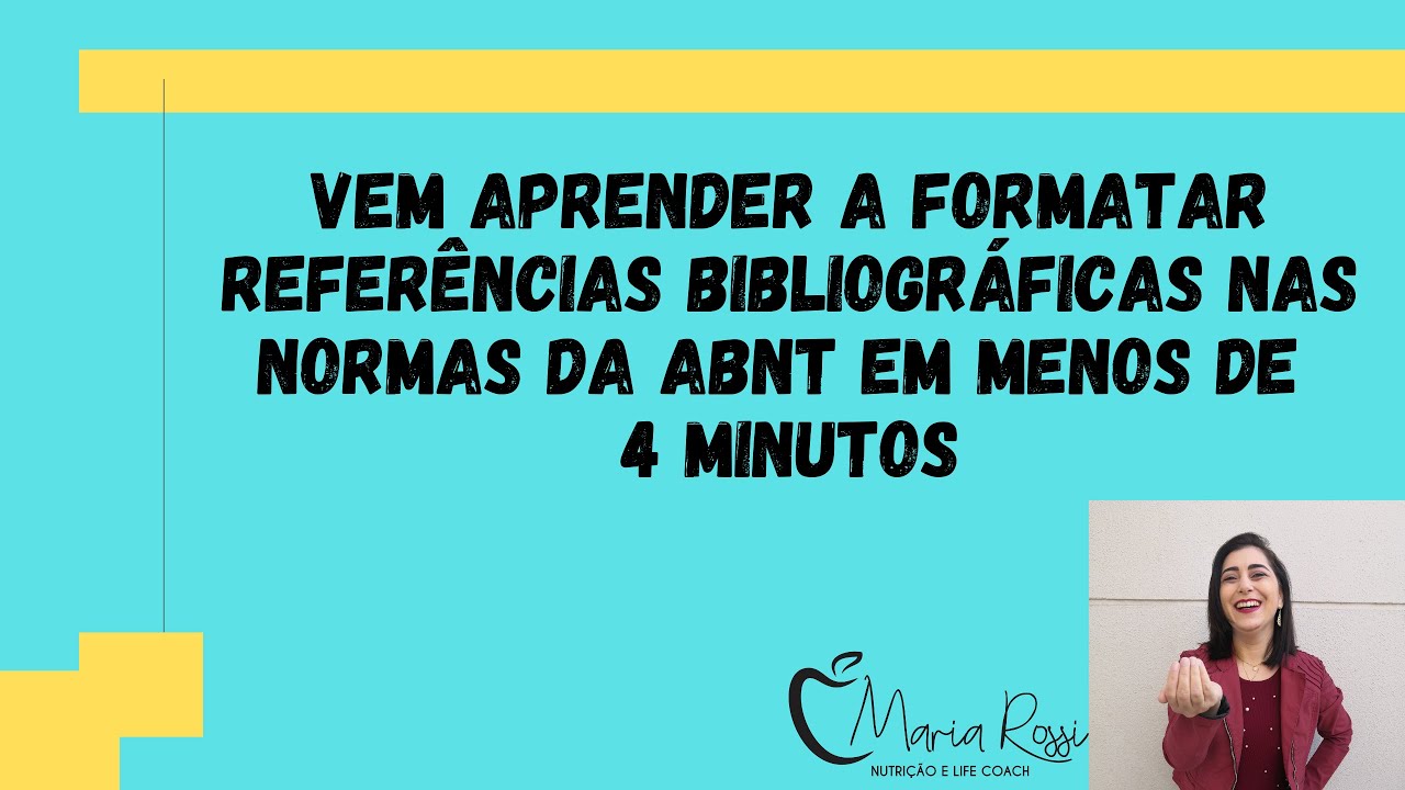 Como formatar norma da ABNT em menos de 4 minutos - YouTube