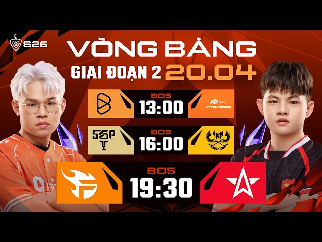 🔴 TRỰC TIẾP: FPT x FLASH vs ONE STAR ESPORTS | GIAI ĐOẠN 2 | ĐTDV MÙA XUÂN 2026