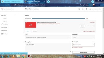 dailymotion reached uploading limit showing |please slow down| issue explained
