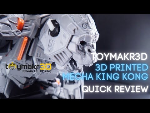 [3D tlač] Rýchly prehľad Toymakr3D Mecha King Kong