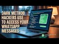 Dark Methods Used By Hackers To Spy Your WhatsApp Messages (How To Stay Safe) |SmartFixersHub