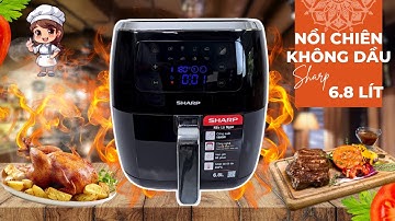 Nồi chiên không dầu Sharp KF-AF68EPV-BK 6.8 lít