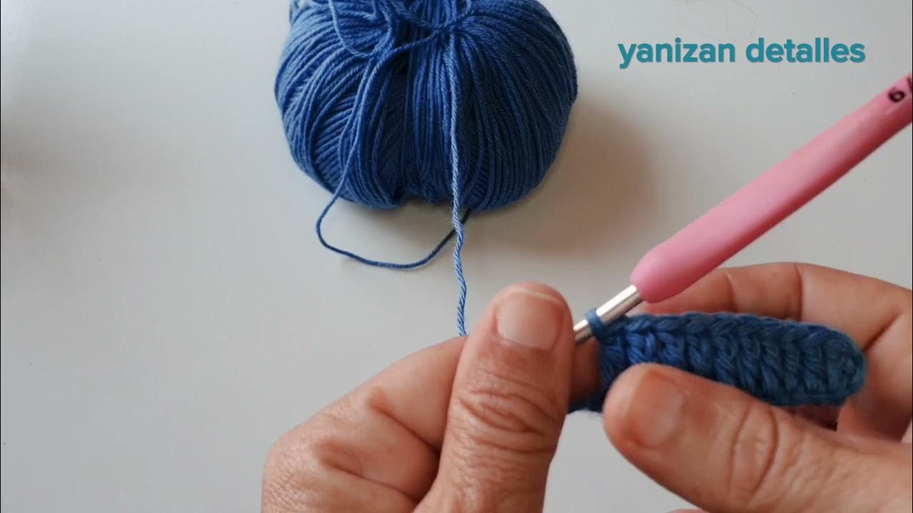 punto alto crochet. inicio al crochet con puntos básicos. curso crochet. YouTube