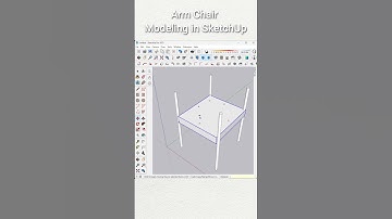 Speed Modeling a Dining Chair in SketchUp Part 1 #sketchuptutorial #3ddesign #shorts #interiordesign