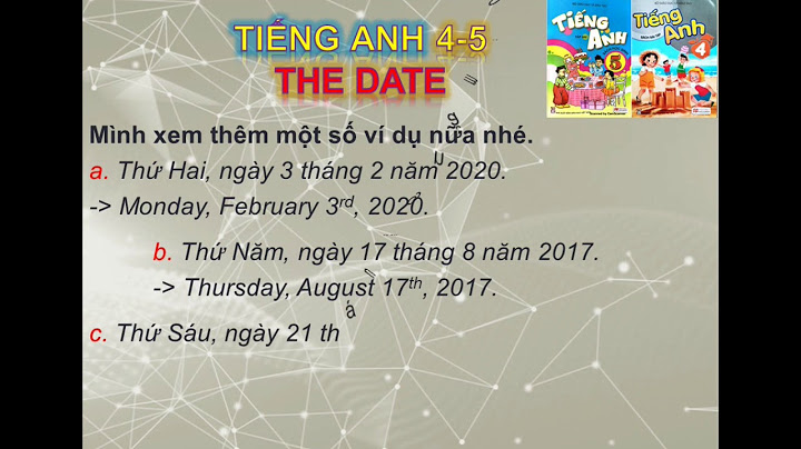 Hướng dẫn ghi thứ ngày tháng bằng tiếng anh