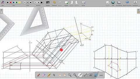 Desarrollo prisma oblicuo - Geometría descriptiva