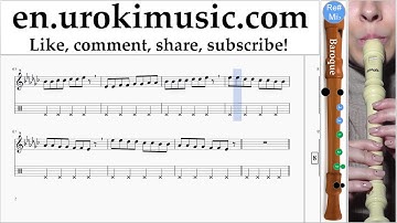 How to Play Recorder B. Katy Perry Rise Part#1 Melody School Learn Class Course Tutorial Sheet