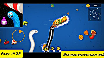 Worms Zone .io Hungry Snake gameplay walkthrough part 19.28 #snake #snakewormazone #games #gameplay