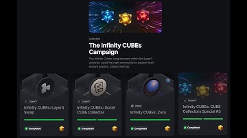 Layer3 Infinity CUBEs: Scroll, Zora, Layer3 Swap, Space CUBE!
