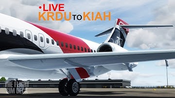 Prepar3D v4 | LIVE Stream! KRDU to KIAH | TFDI 717-200