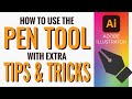 How to use the Pen tool with extra tips In Adobe Illustrator