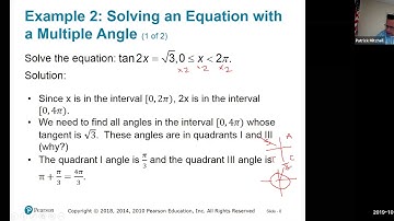 5.5 Solving Trigonometric Equations