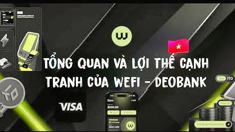 TỔNG QUAN VÀ LỢI THẾ CẠNH TRANH CỦA WEFI - DEOBANK