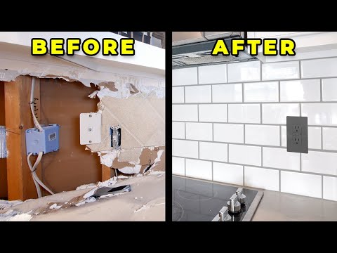 How to Install a Kitchen Backsplash with Subway Tile