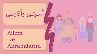Arapça Aile Bireyleri Ve Akrabalar Ailem Ve Akrabalarım أفراد الاسرة Family Members In Arabic