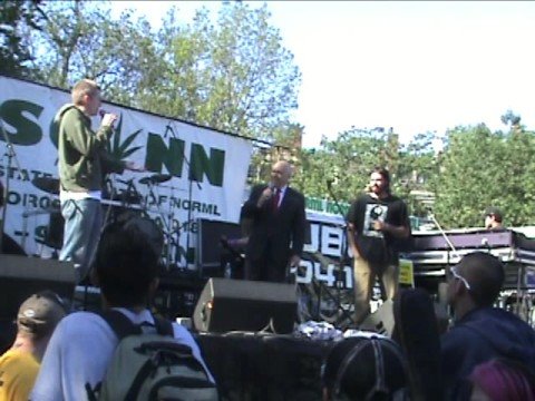 2008 Boston Freedom Rally : John Cunningham (GOP Candidate for US Congress), Fear Nuttin Band, Keith Saunders on Question 2 Marijuana Decrim Initiative in MA