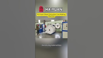 PS foam sheet extrusion line foam box food container extruder machine#plasticextrudermachine